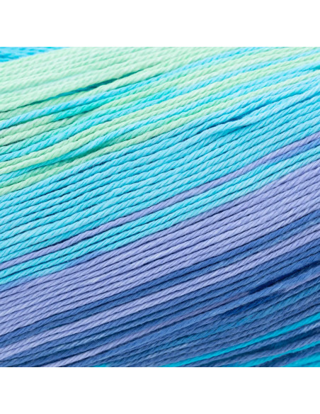 Cotton Quick Batik - Gründl 01 - hellblau/violett/apfelgrün