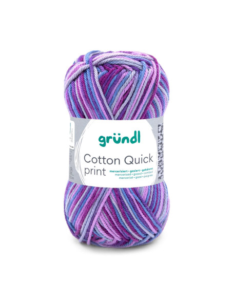 Cotton Quick print - Gründl 171 - aubergine multicolor