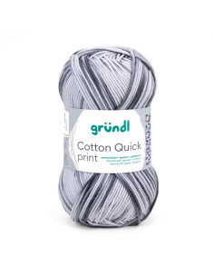 Cotton Quick print - Gründl 194 - schwarz grau multicolor