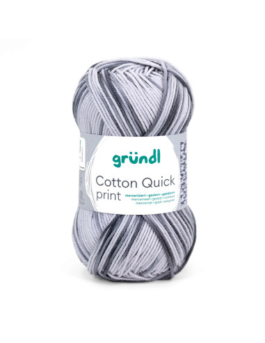 Cotton Quick print - Gründl 194 - schwarz grau multicolor