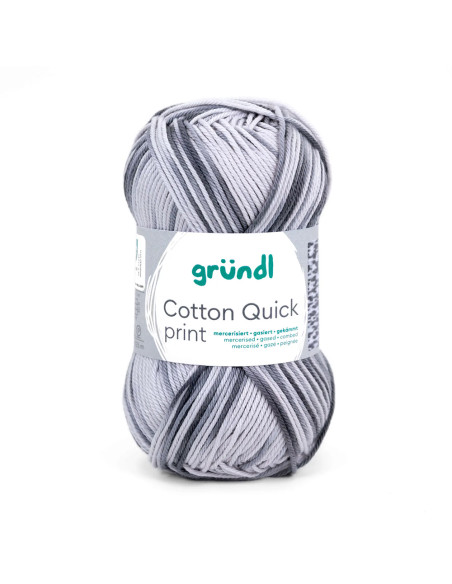 Cotton Quick print - Gründl 194 - schwarz grau multicolor