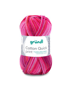 Cotton Quick print - Gründl 235 - pink rot multicolor