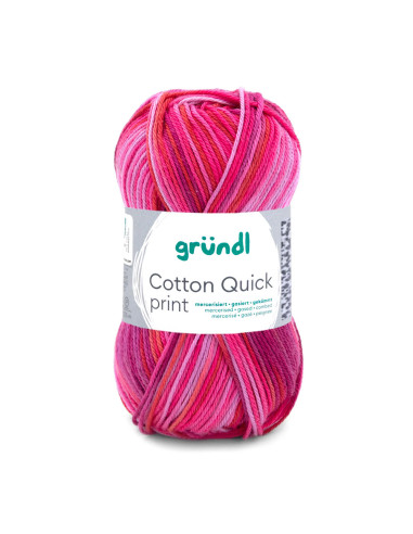 Cotton Quick print - Gründl 235 - pink rot multicolor