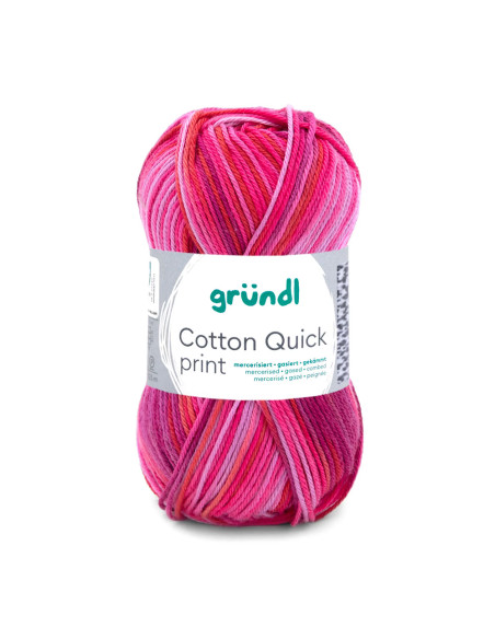 Cotton Quick print - Gründl 235 - pink rot multicolor
