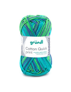 Cotton Quick print - Gründl 237 - grün multicolor