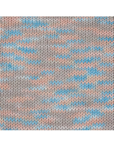 Cotton Quick print - Gründl 238 - beige blau multicolor