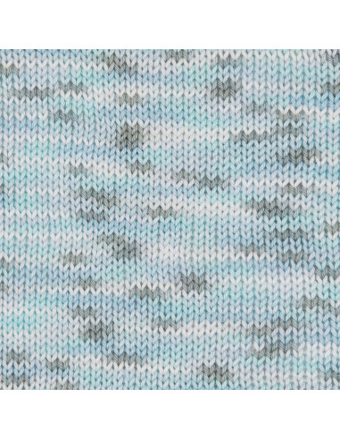 Cotton Quick print - Gründl 240 - blau weiss multicolor