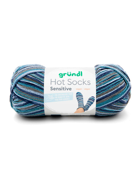 Hot Socks Sensitive - Gründl 06 - petrol/blau/graubeige