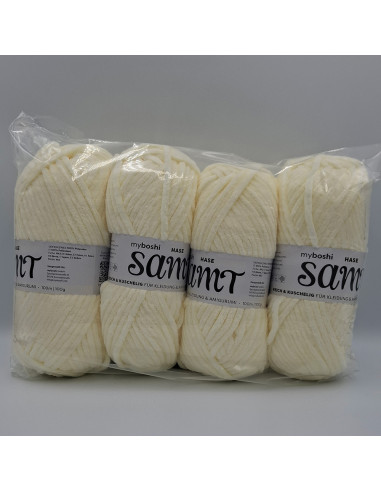 4 Knäuel Samt - Mängelware