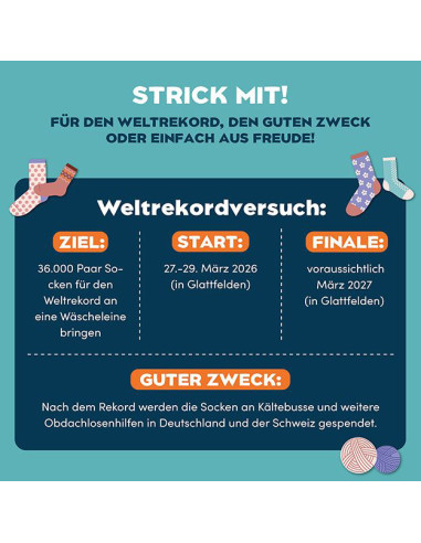 Auf die Socken fertig Weltrekord - Topp