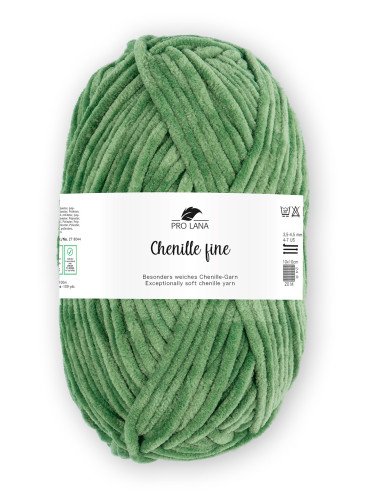 Chenille fine - Pro Lana 173 - grün