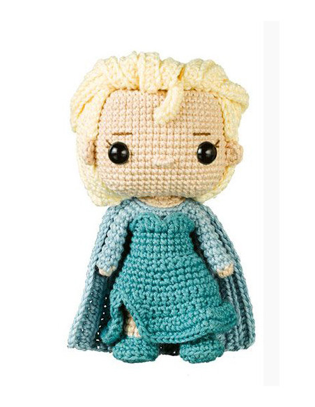 Häkelset Elsa Funkogurumi  - Topp