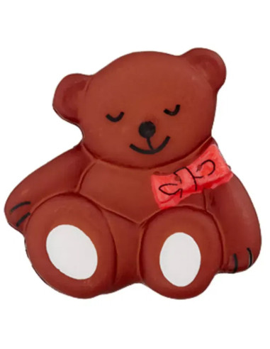 Polyesterknopf Bär mit Öse 19 mm - Prym 020 - dunkel braun