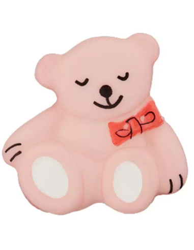 Polyesterknopf Bär mit Öse 19 mm - Prym 046 - rosa