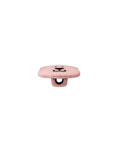 Polyesterknopf Bär  mit Öse 15 mm - Prym 046 - rosa
