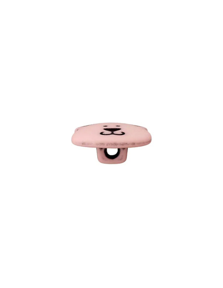 Polyesterknopf Bär  mit Öse 15 mm - Prym 046 - rosa