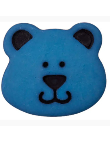 Polyesterknopf Bär  mit Öse 15 mm - Prym 066 - dunkel blau