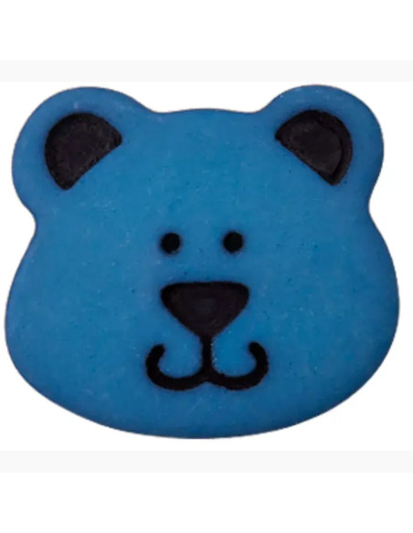 Polyesterknopf Bär  mit Öse 15 mm - Prym 066 - dunkel blau