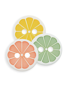 Polyesterknopf Citrus 11 mm - Union Knopf