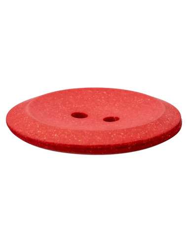 Hanf/Polyesterknopf recycelt 18 mm - Prym 48 - rot