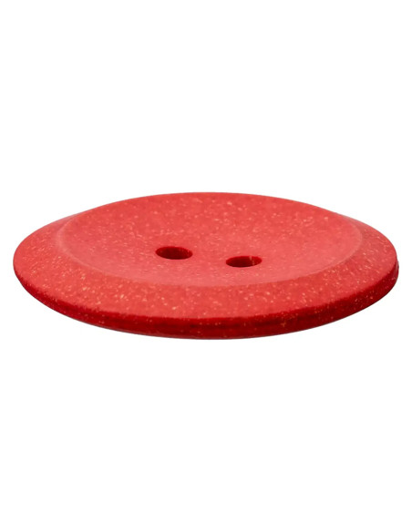 Hanf/Polyesterknopf recycelt 18 mm - Prym 48 - rot