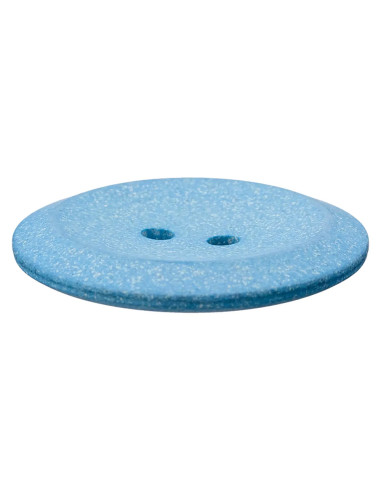 Hanf/Polyesterknopf recycelt 18 mm - Prym 64 - hellblau
