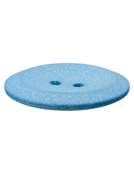 Hanf/Polyesterknopf recycelt 18 mm - Prym 64 - hellblau