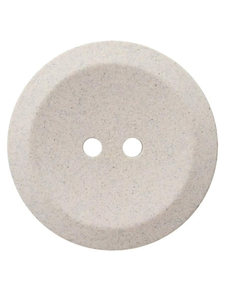 Hanf/Polyesterknopf recycelt 18 mm - Prym 74 - hellgrau