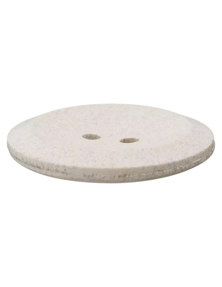 Hanf/Polyesterknopf recycelt 18 mm - Prym 74 - hellgrau