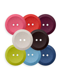 Hanf-Polyesterknopf recycelt 18 mm 2-Loch - Prym
