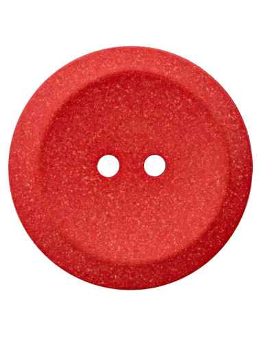 Hanf/Polyesterknopf recycelt 23 mm - Prym 48 - rot