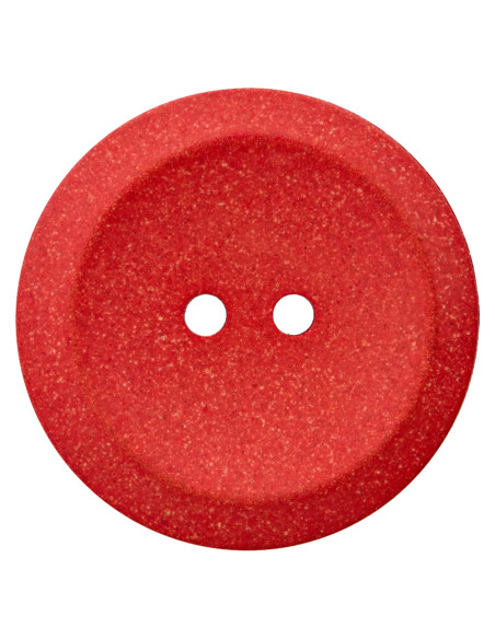 Hanf/Polyesterknopf recycelt 23 mm - Prym 48 - rot