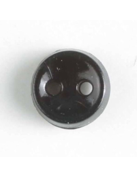 Puppenknopf 7 mm - Dill schwarz