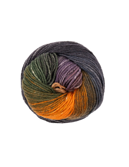 1-2-3 Ideen Merino - Pro Lana 13 - grün/orange/gelb