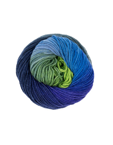 1-2-3 Ideen Merino - Pro Lana 15 - marine/hellblau/grün