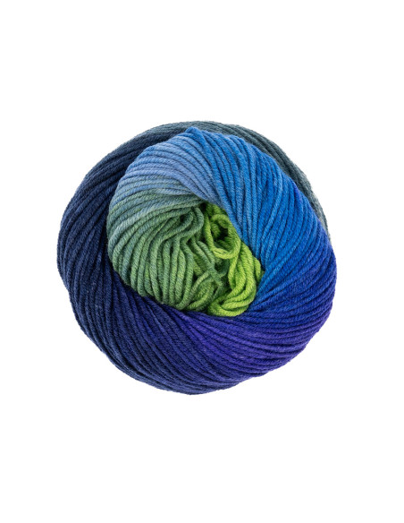 1-2-3 Ideen Merino - Pro Lana 15 - marine/hellblau/grün