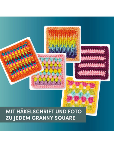 Granny Square Muster Häkel-Karten - Topp