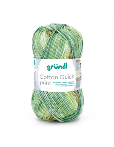 Cotton Quick print - Gründl 250 - salbei/sand/aqua/lindgrün