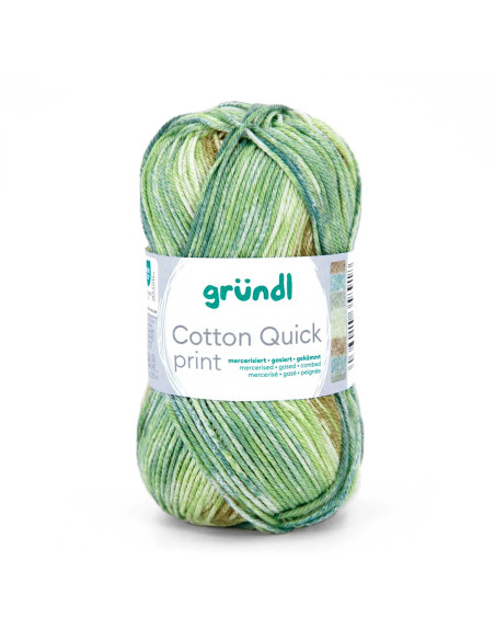 Cotton Quick print - Gründl 250 - salbei/sand/aqua/lindgrün