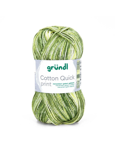 Cotton Quick print 2026 - Gründl 251 -  zitrone/olive/moos