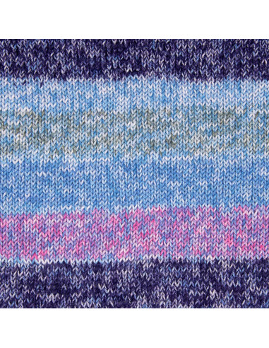 Cotton Quick print 2026 - Gründll 254 - eisblau/aubergine/salbei/rosa