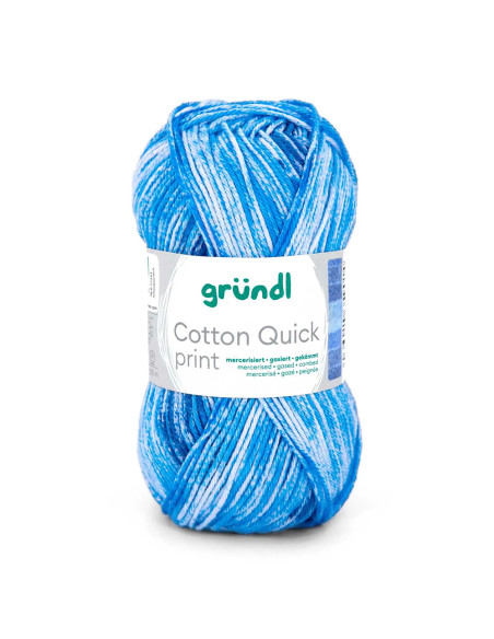 Cotton Quick print 2026 - Gründll 255 - denim/himmelblau/taubenblau/aqua