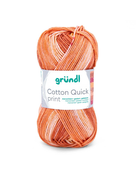 Cotton Quick print 2026 - Gründll 257 - kürbis/safran/kirschrot/rost
