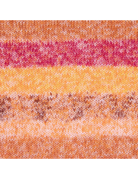 Cotton Quick print 2026 - Gründll 257 - kürbis/safran/kirschrot/rost
