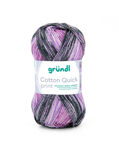 Cotton Quick print 2026 - Gründl 258 - mauve/altrosa/pflaume/flieder