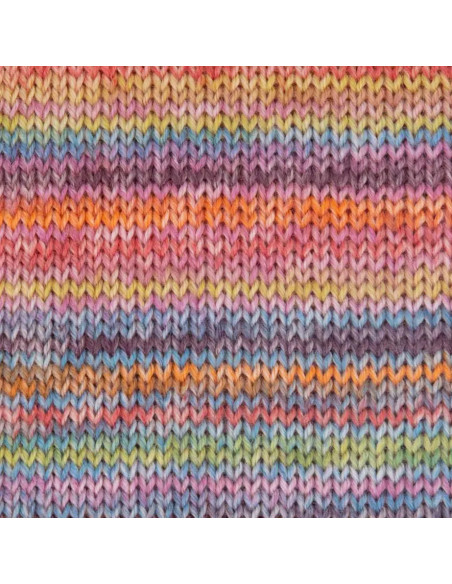 Hot Socks Bellano 4-fach - Gründl 01 -  rot/senf/rosa/himmelblau/beere