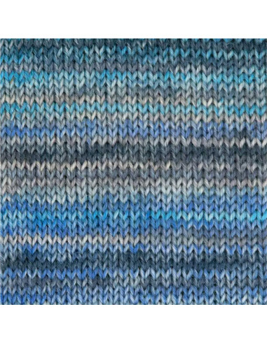 Hot Socks Bellano 4-fach - Gründl 02 - azurblau/himmelblau/nachtblau/steingrau