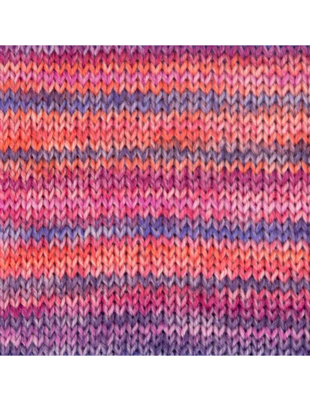 Hot Socks Bellano 4-fach - Gründl 03 - magenta/orangero/himmelblau