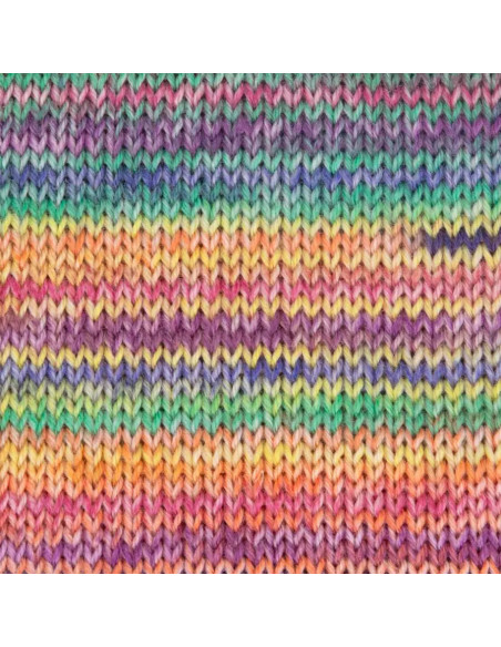 Hot Socks Bellano 4-fach - Gründl 06 - sonnengelb/magenta/azurblau/feuerrot/grasgrün