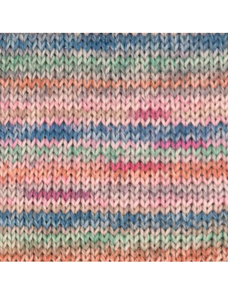 Hot Socks Bellano 4-fach - Gründl 08 - altrosa/lindgrün/pfirsich/jeans